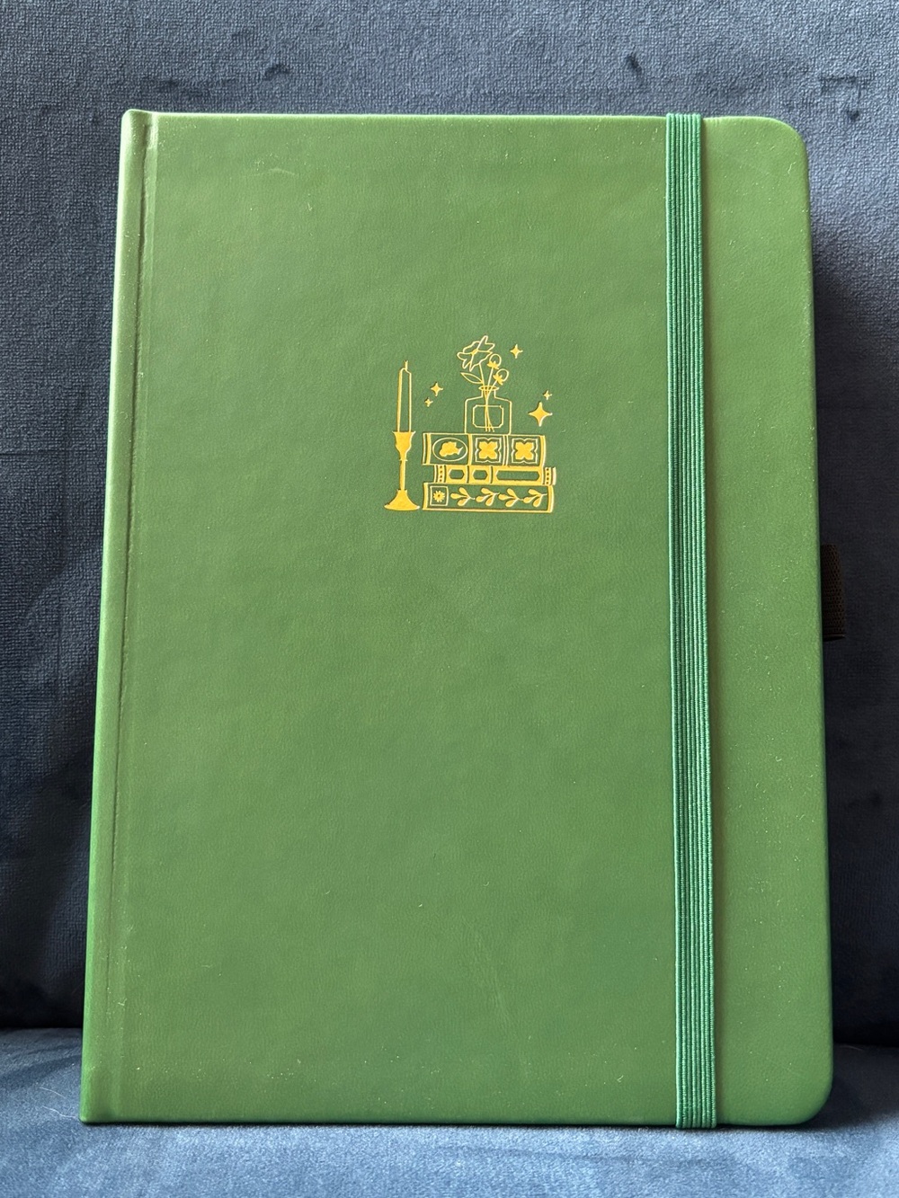 Archer & Olive Dot Grid A5 Notebook - Green - Books & candle
